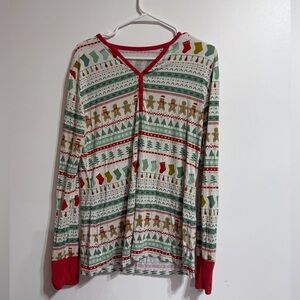 Little sleepies bamboo Christmas pj top